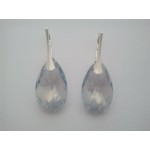 Cercei din Argint cu elemente Swarovski Pear 22mm Blue Shade